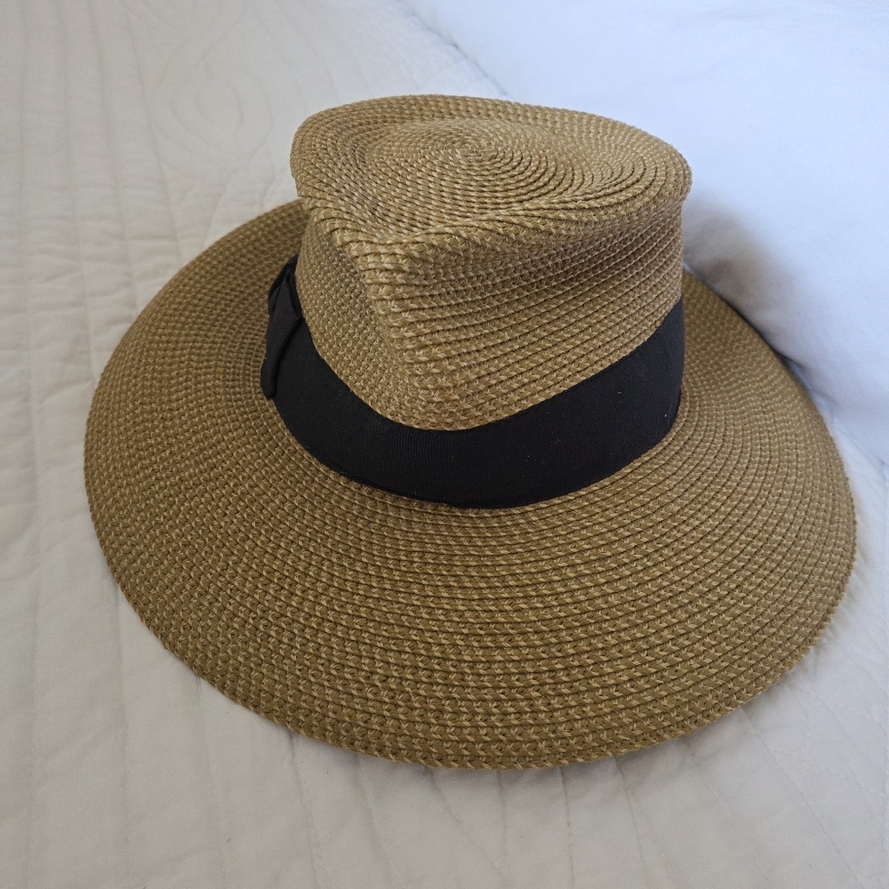 Phoenix Fedora Eric Javits Natural/black - Picture 2 of 9